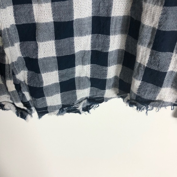 Stitch fix Paradigma checkered button up top Womens size medium - Picture 7 of 9